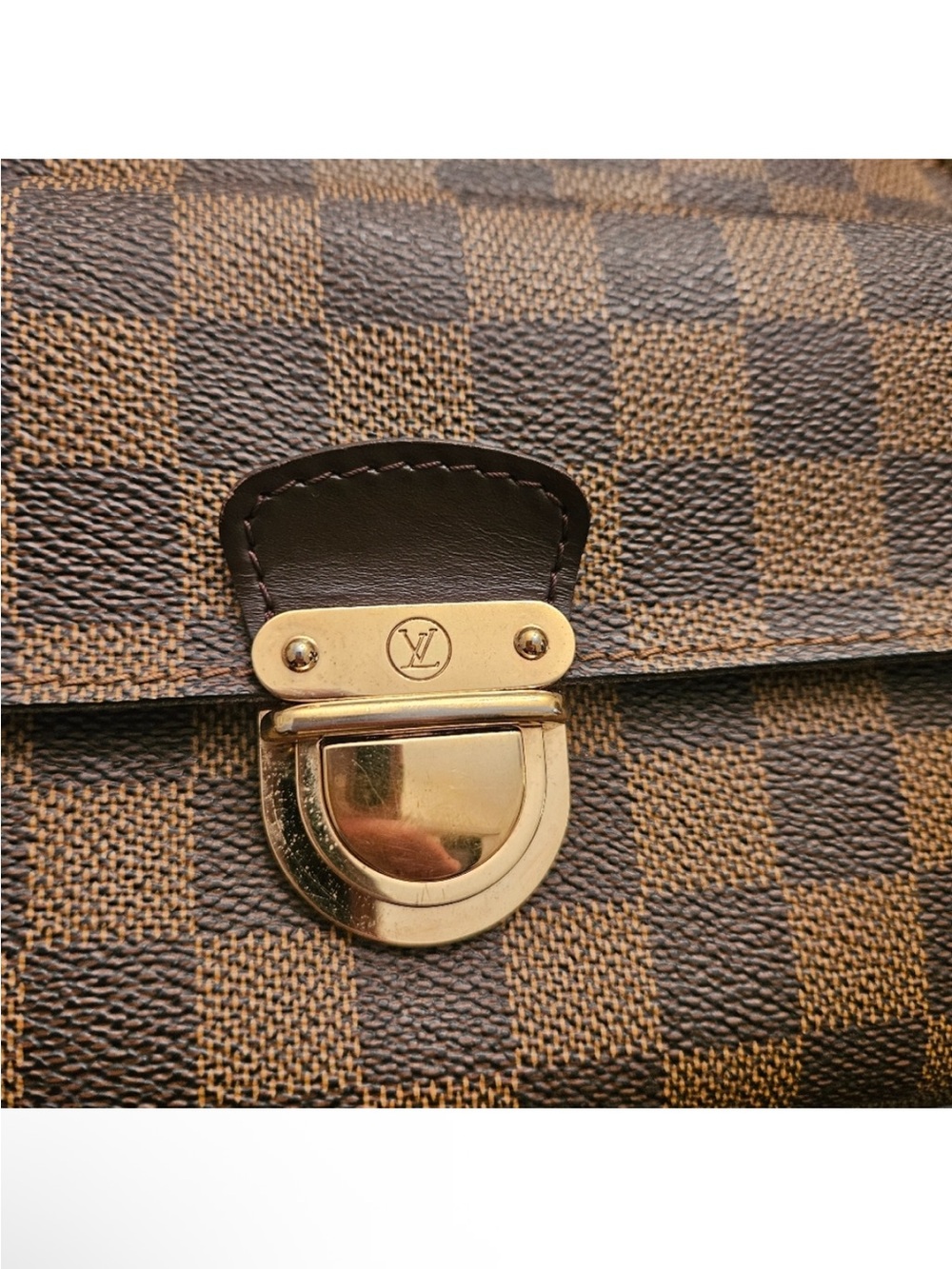 Louis Vuitton Brown Damier Ebene Crossbody with Matching Small Wallet - Picture 2 of 13